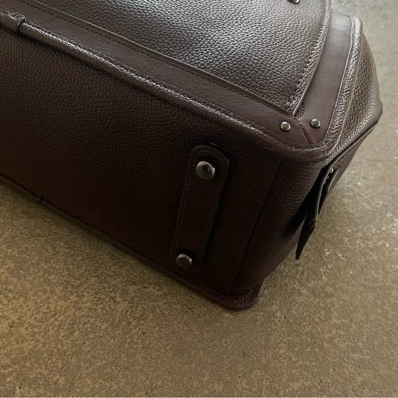 Coach Dreamer 36 Pebbled Satchel in Oxblood Leather - Picture 10 of 13